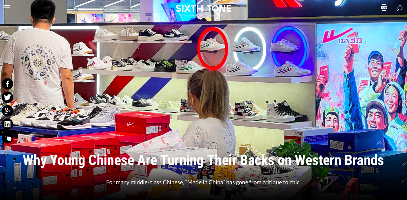 Why Young Chinese Are Turning Their Backs on Western Brands